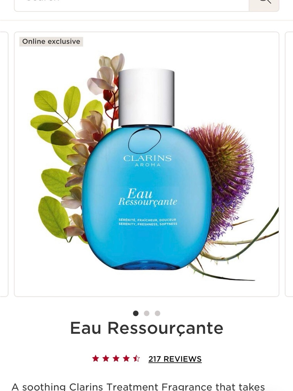Clarins Eau Ressourçante Treatment Fragrance - Blue NIB